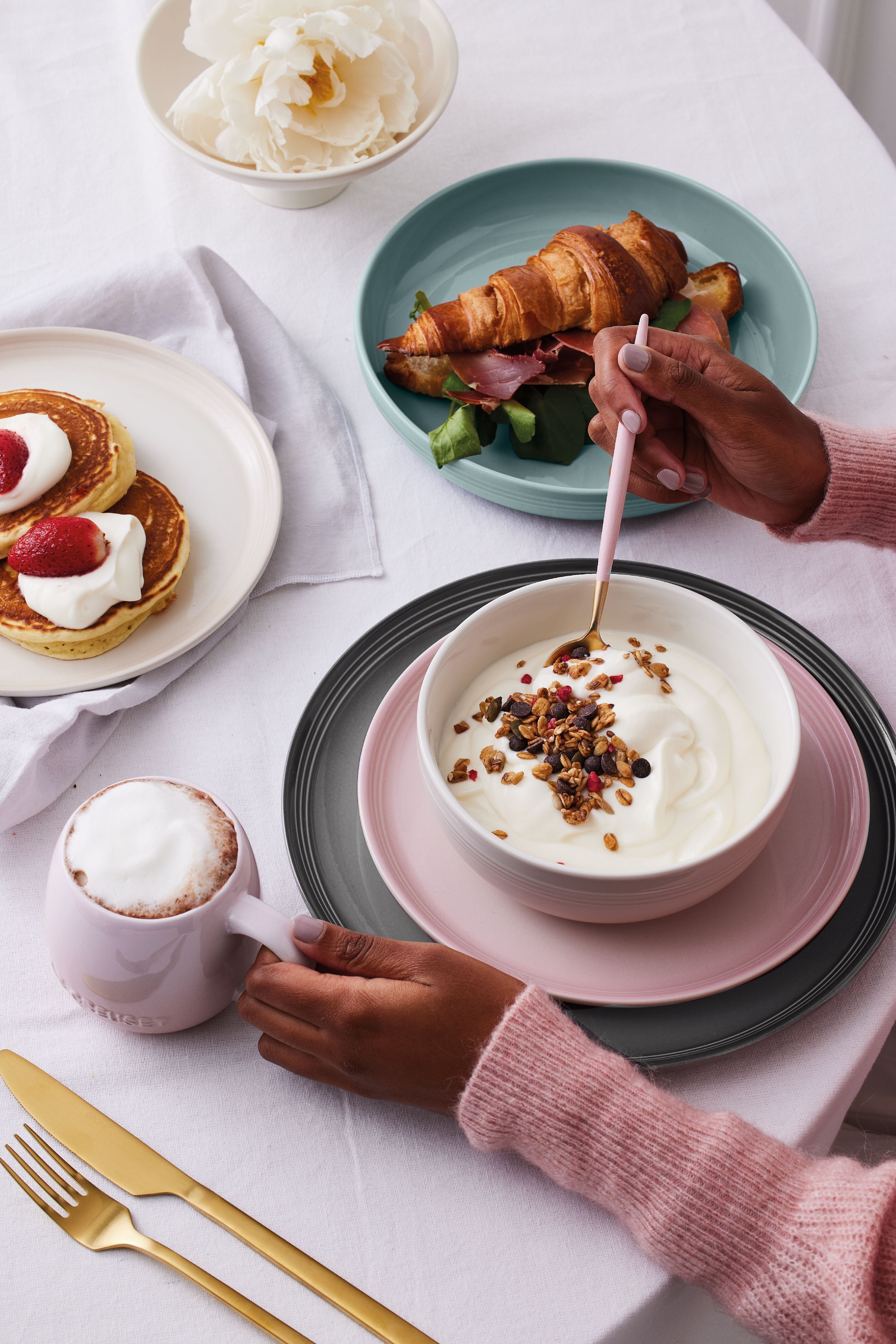 Le Creuset Bol de céréales à coupé, meringue