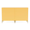 Montana Couple Sideboard With Legs, Acacia/Brass