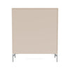 Cabinet de couverture du Montana avec des jambes, argile / chrome Matt