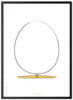 Brainchild the Egg Design Sketch Poster Frame fatto di legno laccato nero 50x70 cm, sfondo bianco