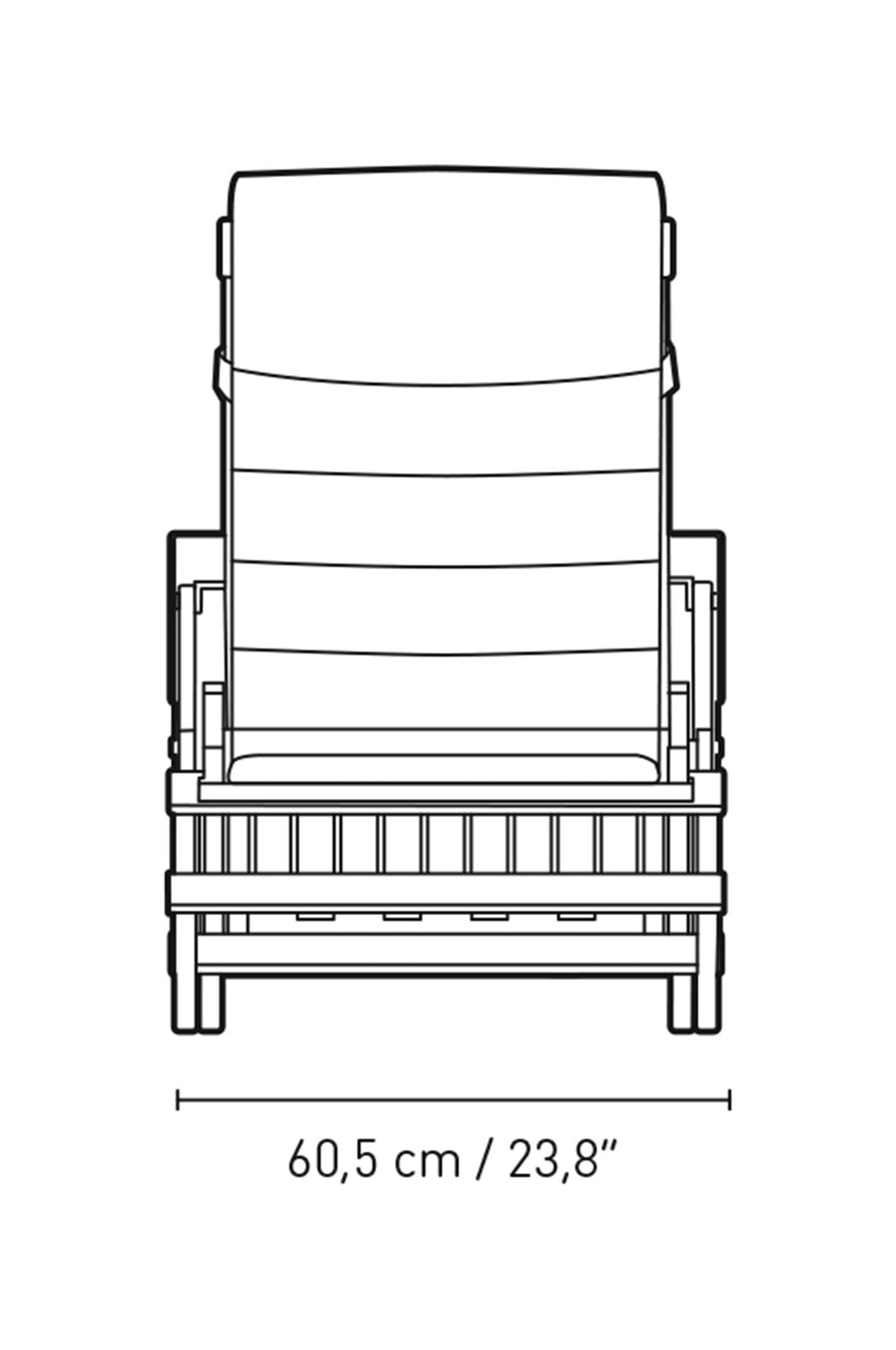 Carl Hansen BM5565 Extended Deck -tuoli, käsittelemätön teak