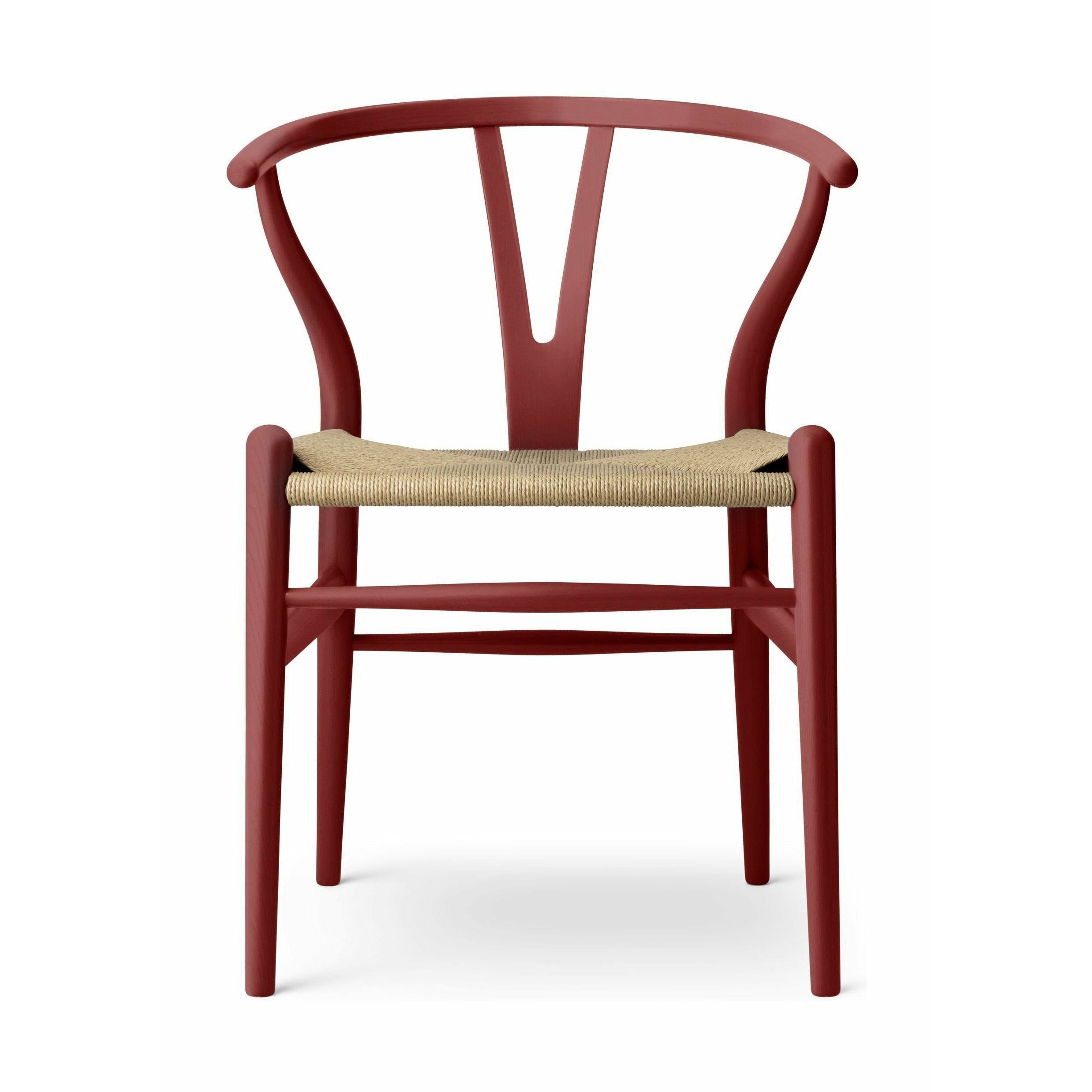 Carl Hansen CH24 Oak de silla de espíritu de tallas, Falu Red/Cordón Natural