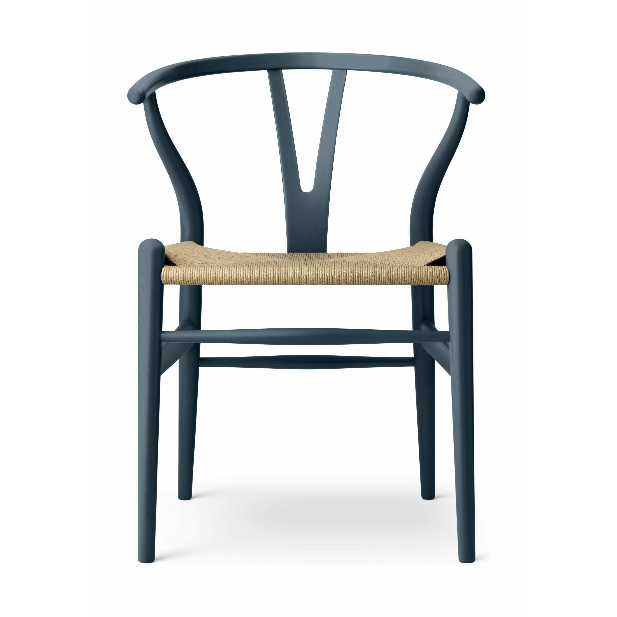 Carl Hansen CH24 Wishbone Chair Oak, Noordzee blauw/natuurlijk snoer