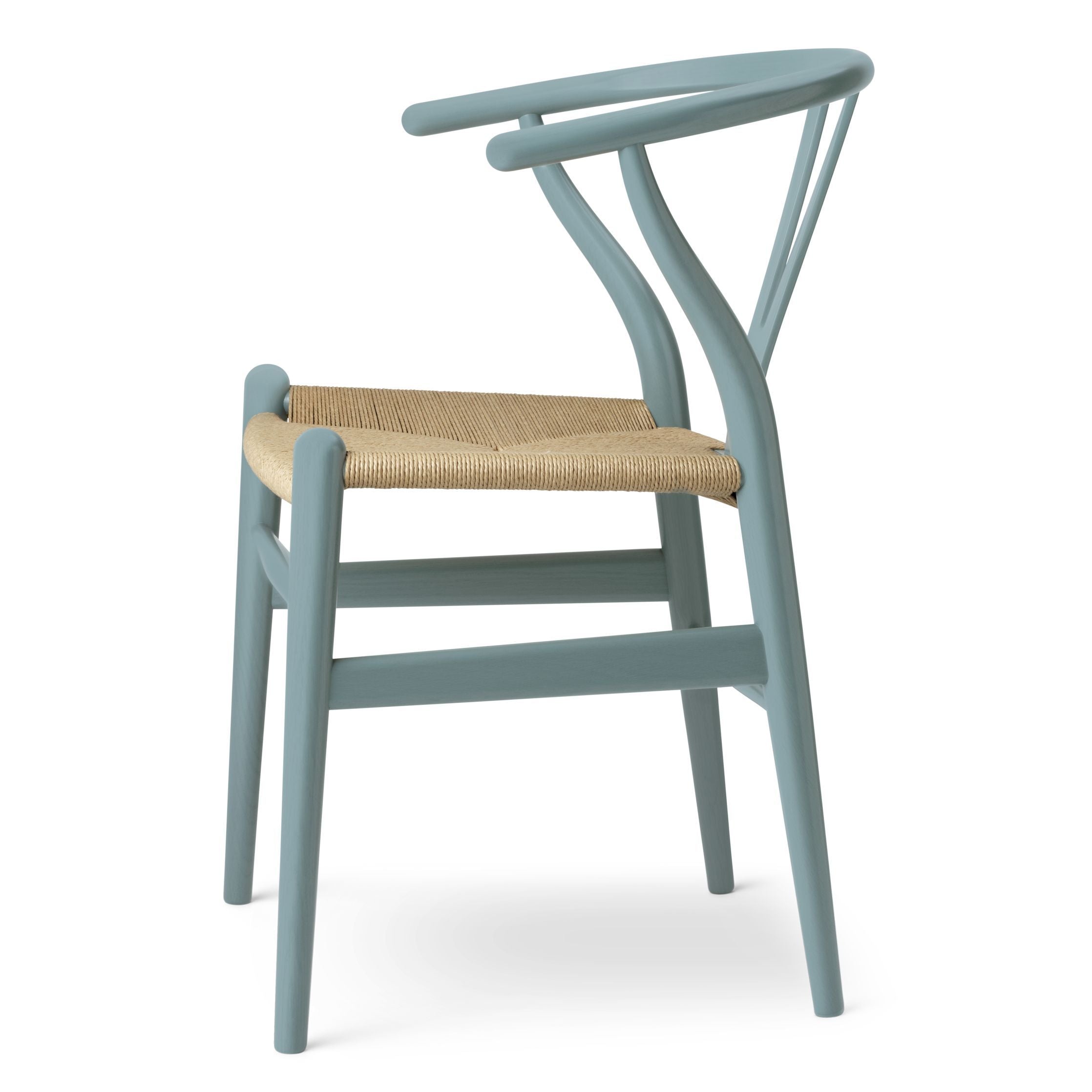 Carl Hansen CH24 Wishbone Chair Oak, Pewter Blue/Natural Cord Special Edition