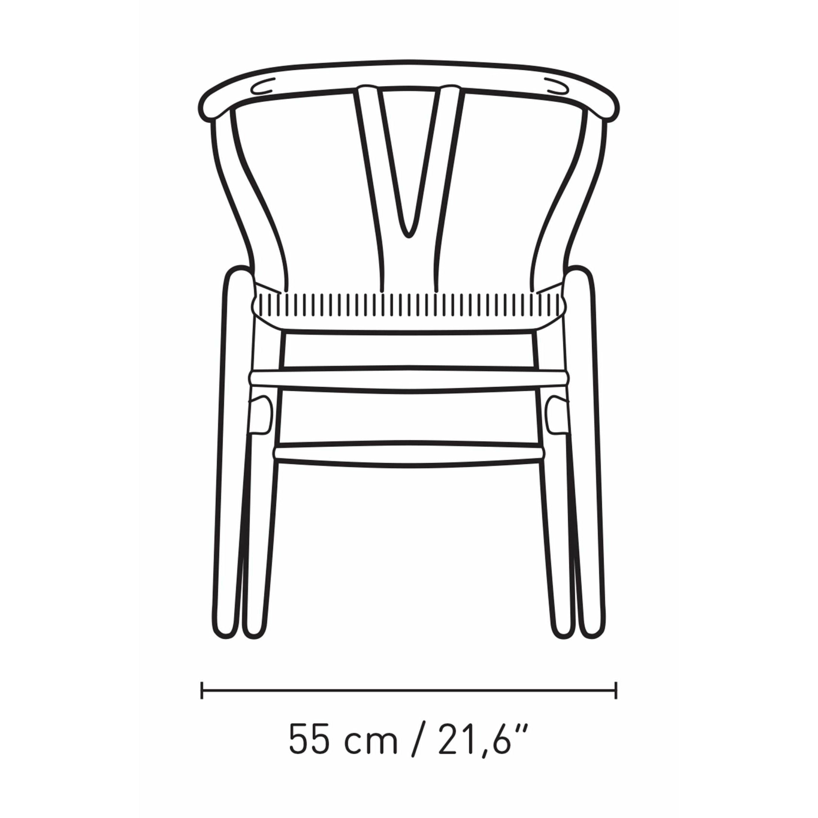Carl Hansen CH24 Wishbone Chair Oak, Pewter Blue/Natural Cord Special Edition