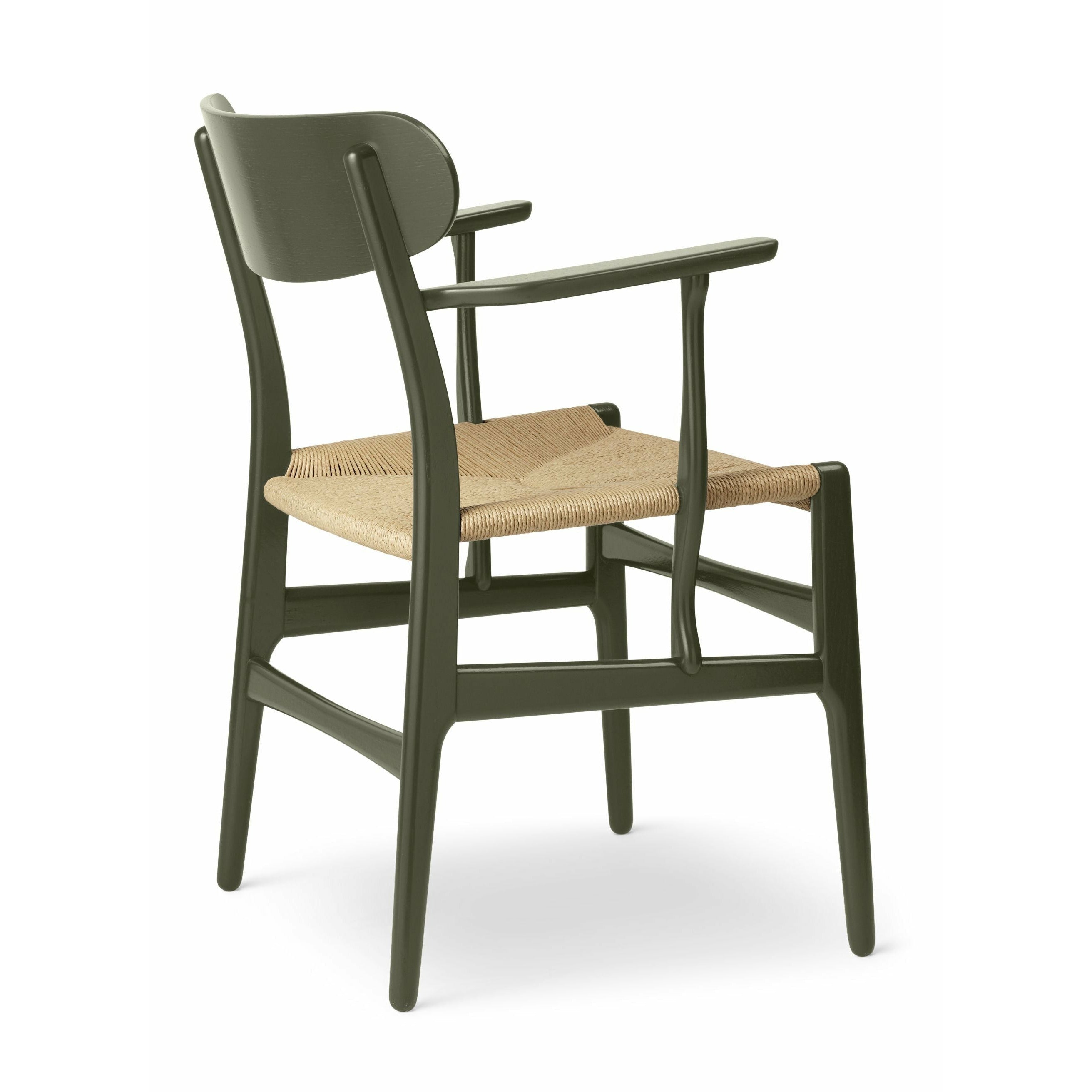 Carl Hansen CH26 sedia quercia, verde alghe/corda naturale