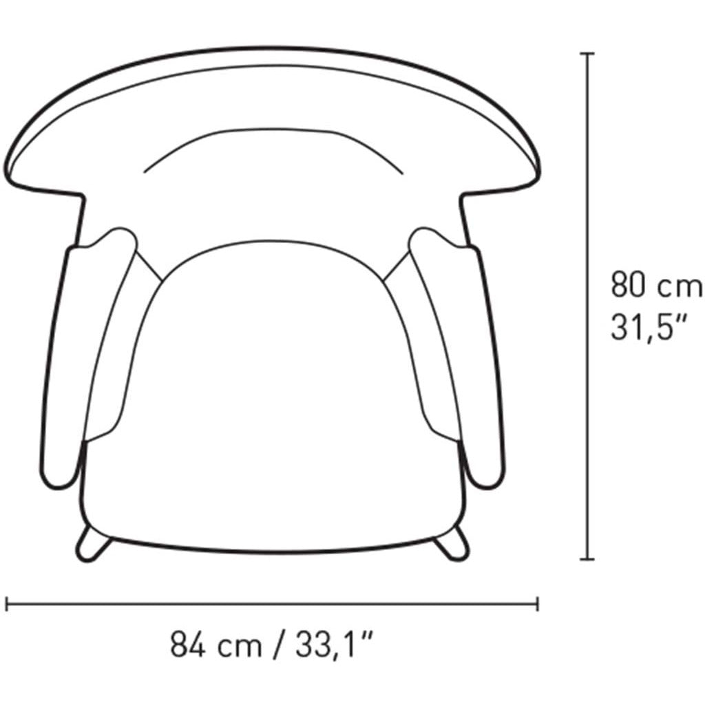 Carl Hansen CH78 Mama Bear Lounge stol, egolie/grå Hallingdal 0130