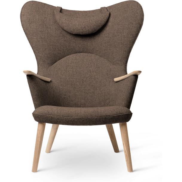 Carl Hansen CH78 Mama Bear Lounge sedia, Oak Soulted/Brown Fiord 0271