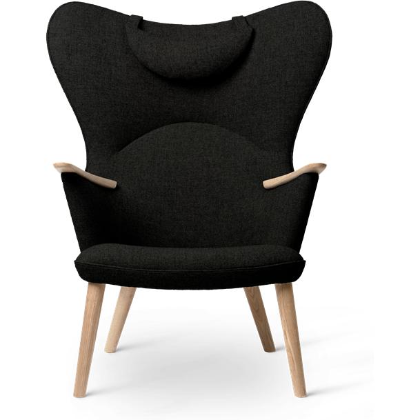 Carl Hansen Ch78 Mama Bear Lounge Chair, Eiche Seife/Dunkelgrün Fiord 0991