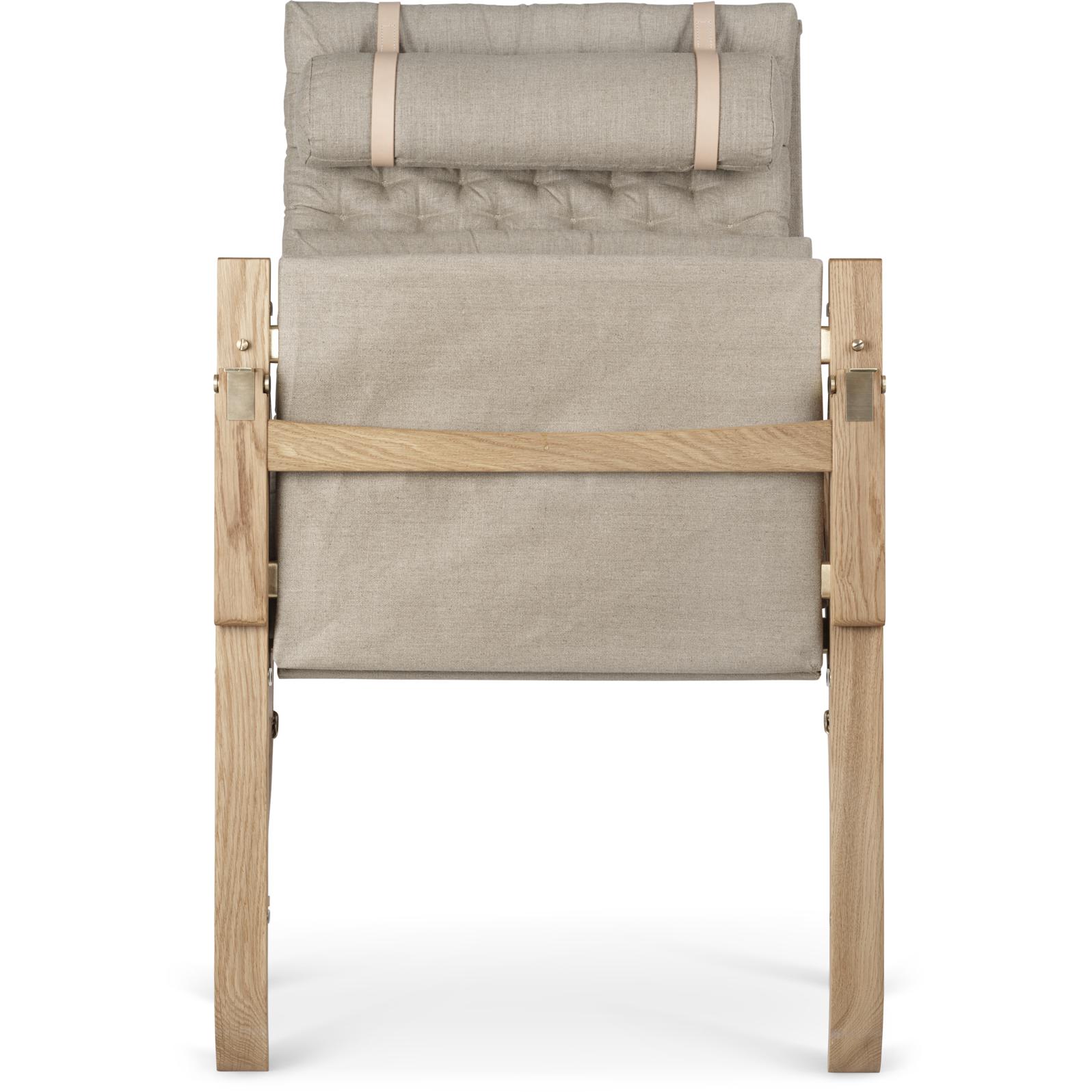 Carl Hansen Fk10 plica stoel eiken geolied/canvas, natuurlijk