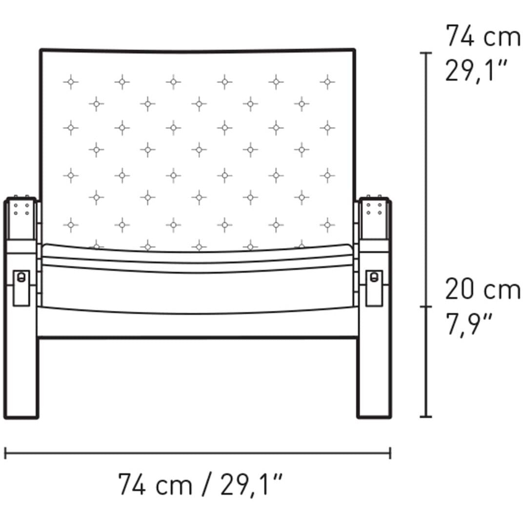 Carl Hansen Fk11 plica tuoli tammiöljy/kangas, luonnollinen