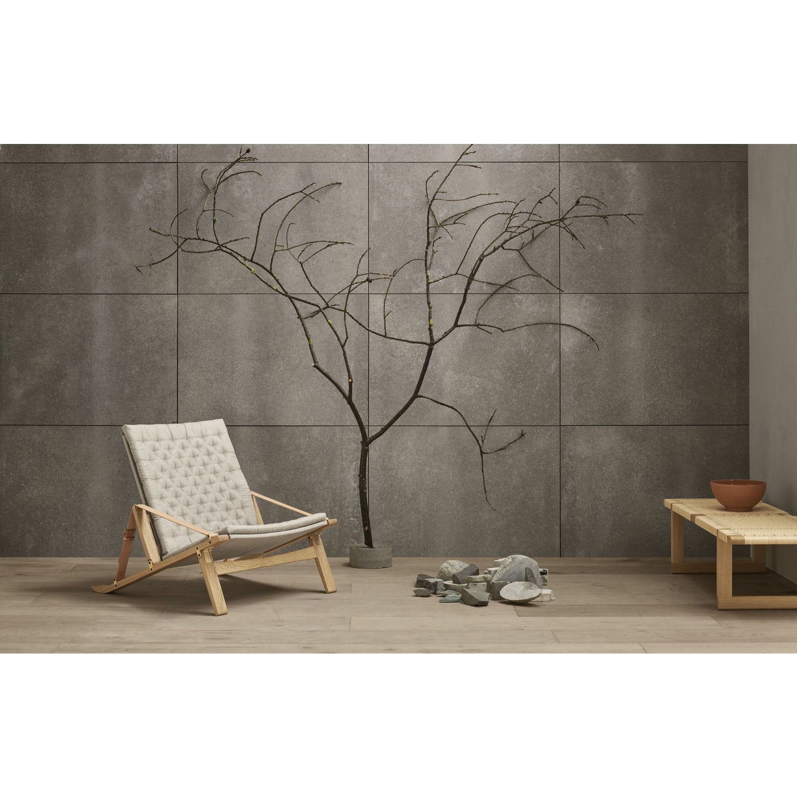 Carl Hansen Fk11 plica stoel eiken geolied/canvas, natuurlijk