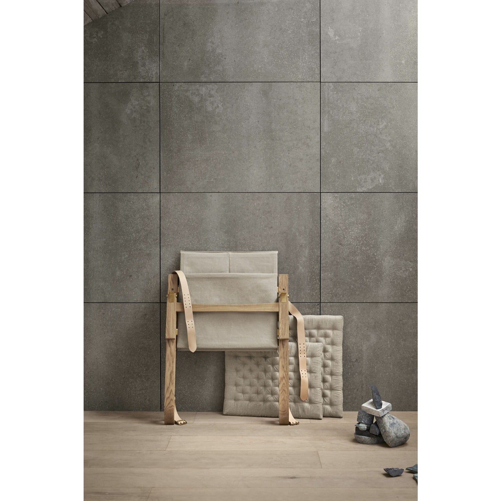 Carl Hansen Fk11 plica stoel eiken geolied/canvas, natuurlijk