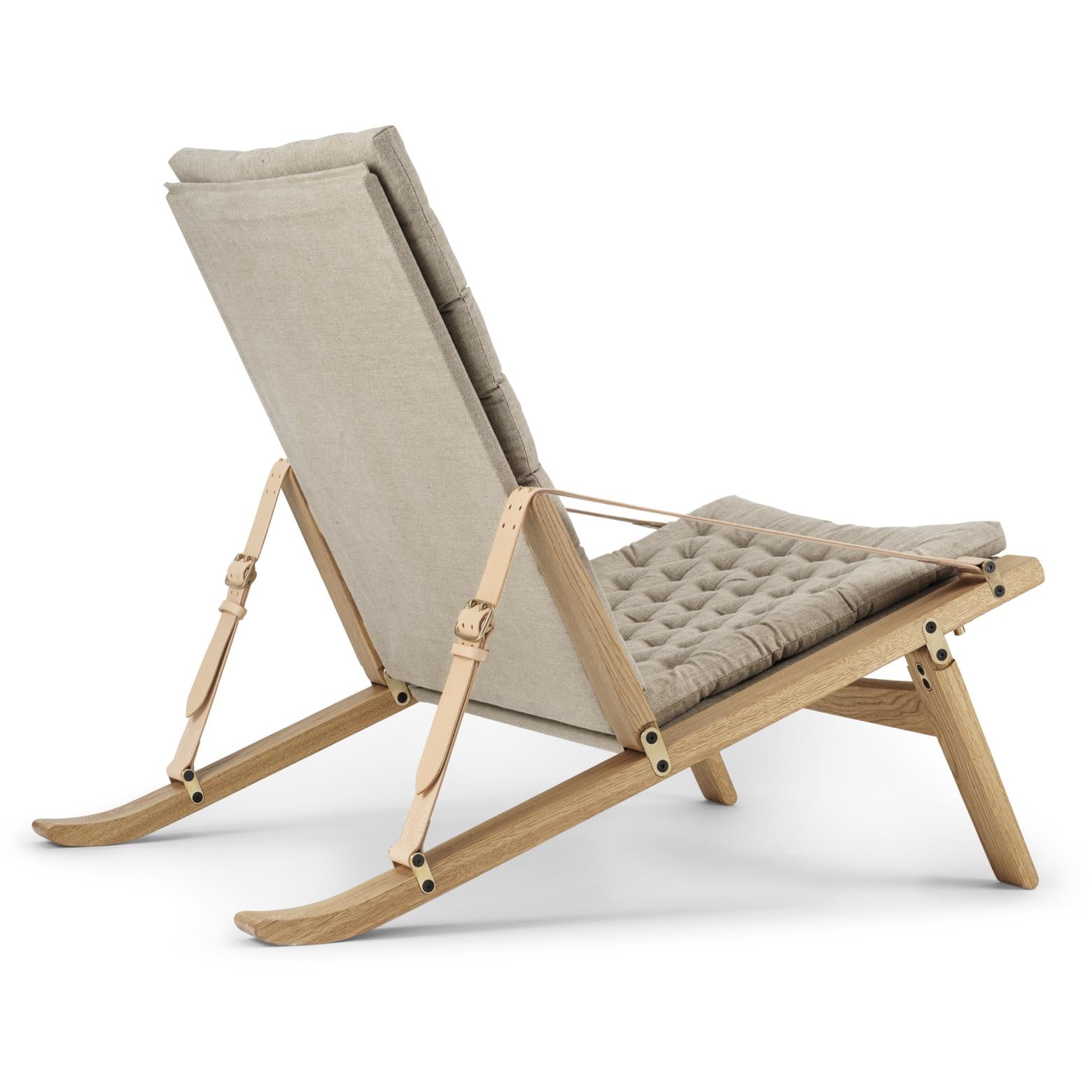 Carl Hansen Fk11 plica stoel eiken geolied/canvas, natuurlijk