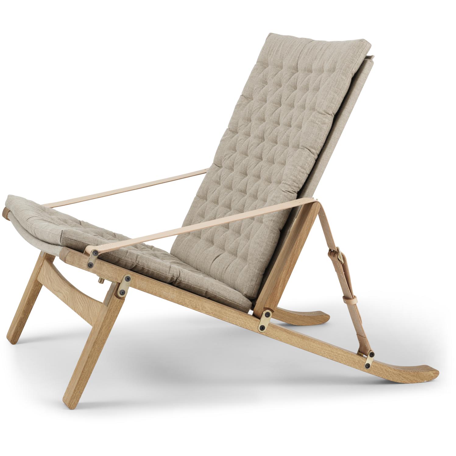 Carl Hansen Fk11 plica stoel eiken geolied/canvas, natuurlijk