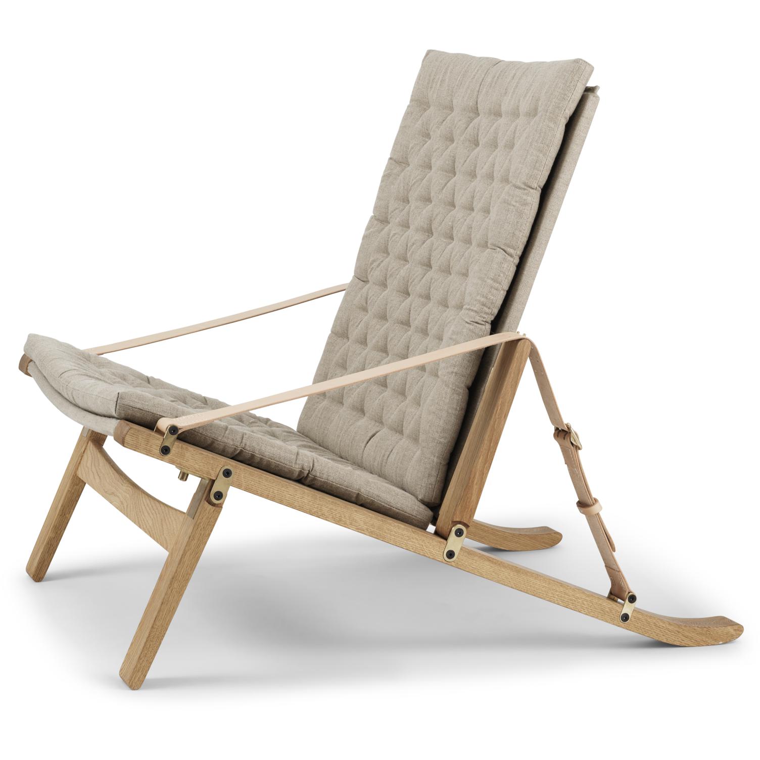 Carl Hansen Fk11 plica stoel eiken geolied/canvas, natuurlijk