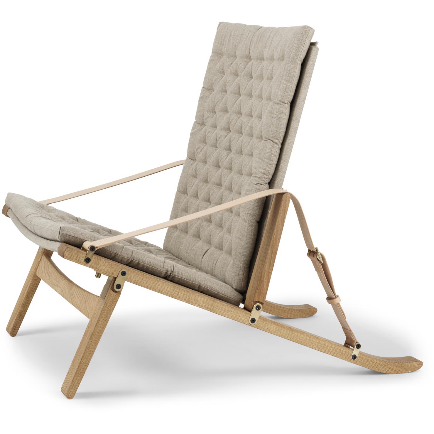 Carl Hansen Fk11 plica stoel eiken geolied/canvas, natuurlijk