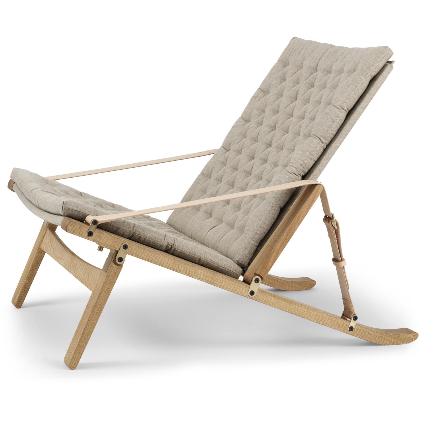 Carl Hansen Fk11 plica stoel eiken geolied/canvas, natuurlijk