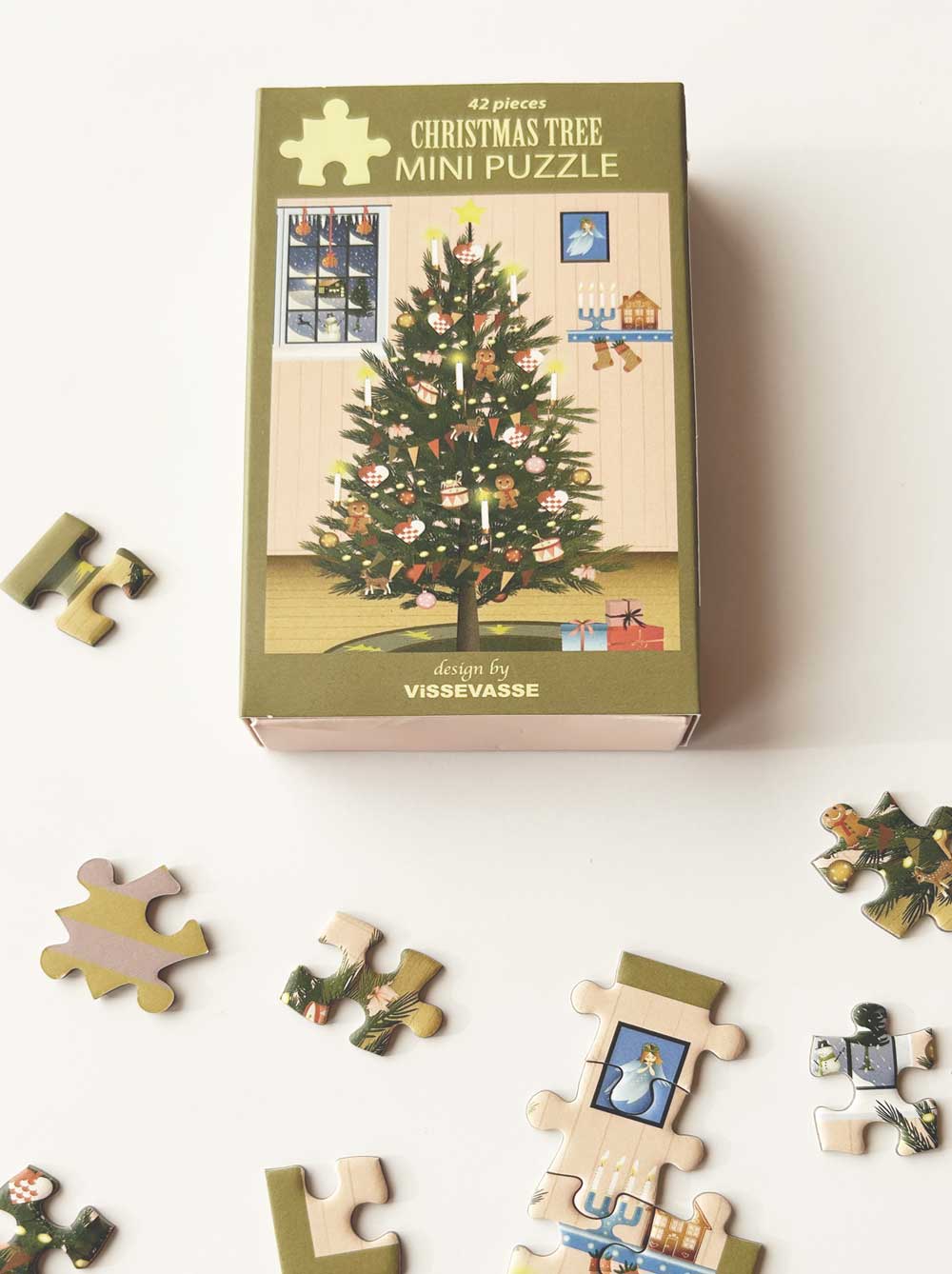 Vissevasse Weihnachtsbaum -Mini -Puzzle