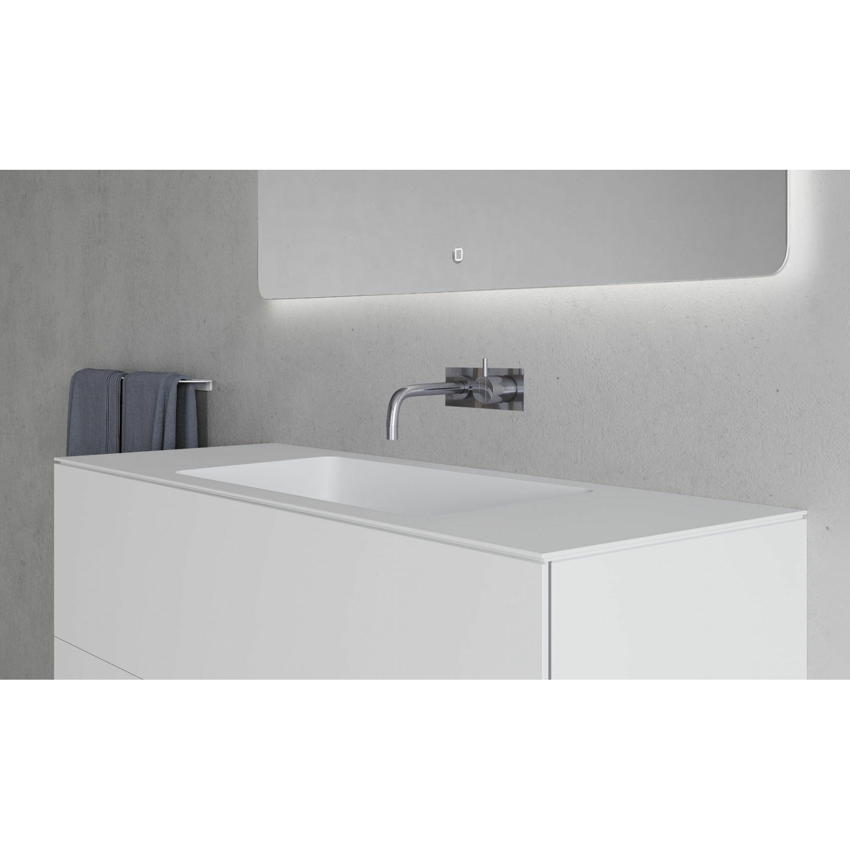 Copenhagen Bath Armoire double SQ2 avec lavage central, L100 cm