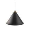  Namibia Pendant ø 25 Cm Black/Brass With White Cable