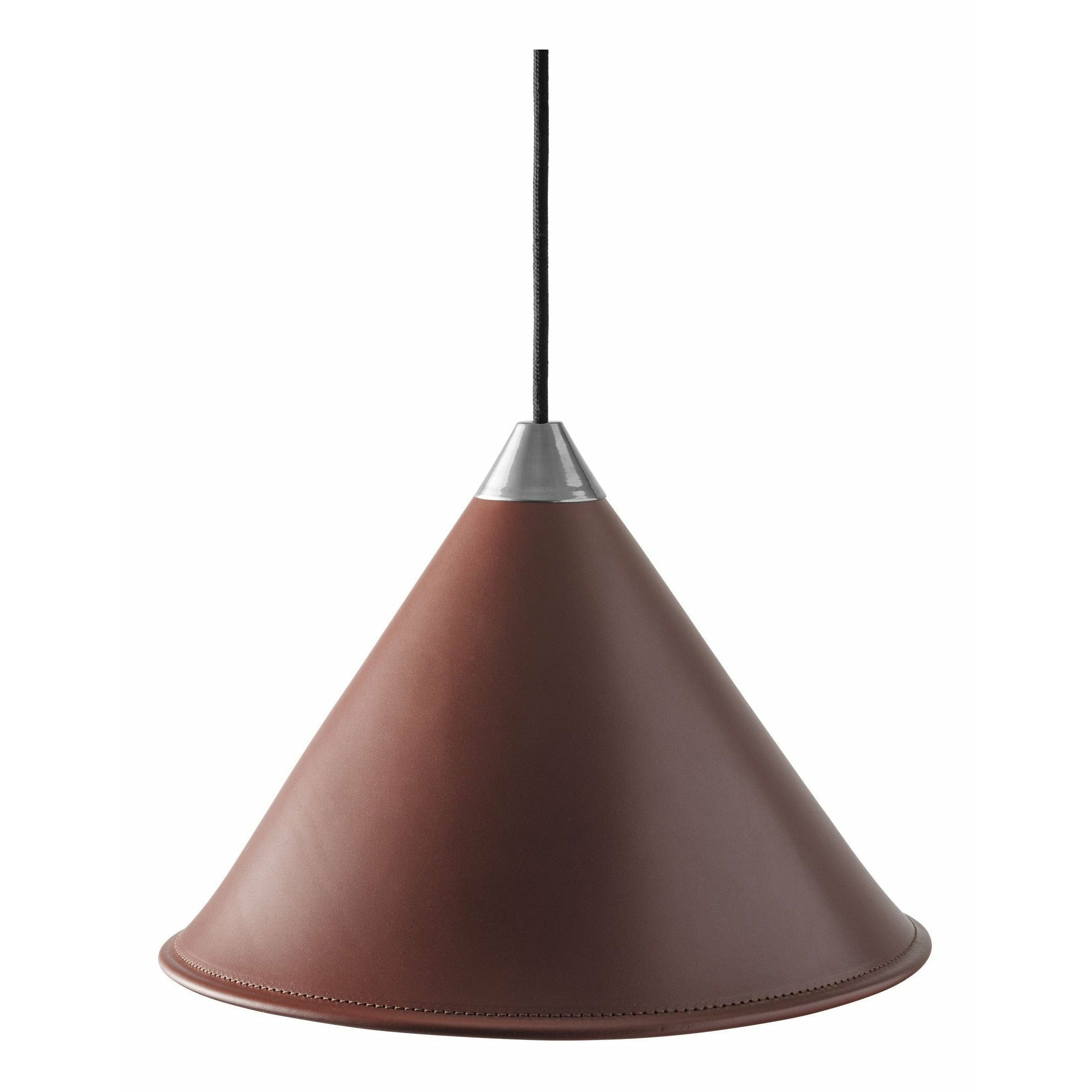 Cuero Namibia Pendant Ø 45 cm, rovere marrone/cromo con cavo nero