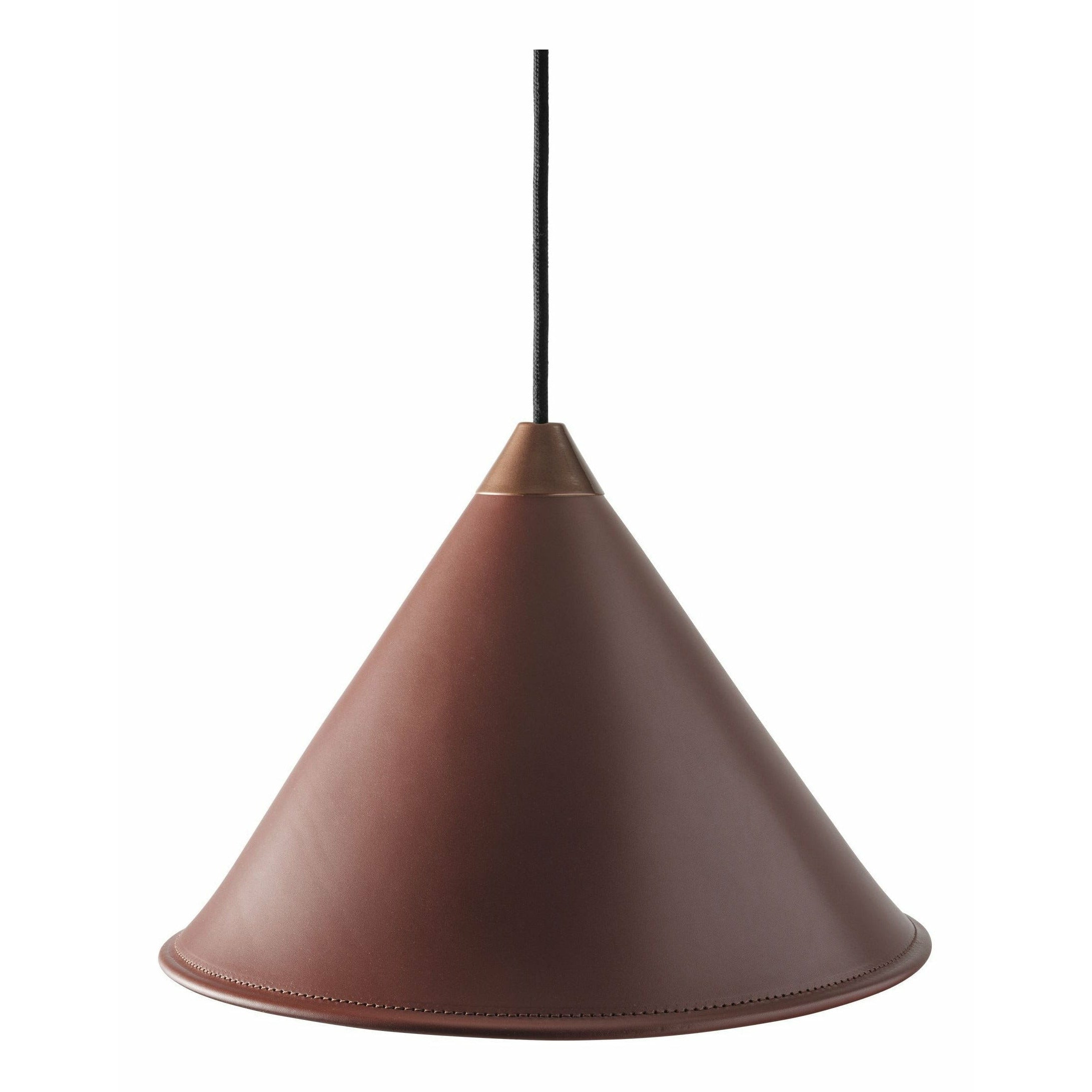 Cuero Namibia Pendant Ø 45 cm, rovere marrone/rame con cavo nero