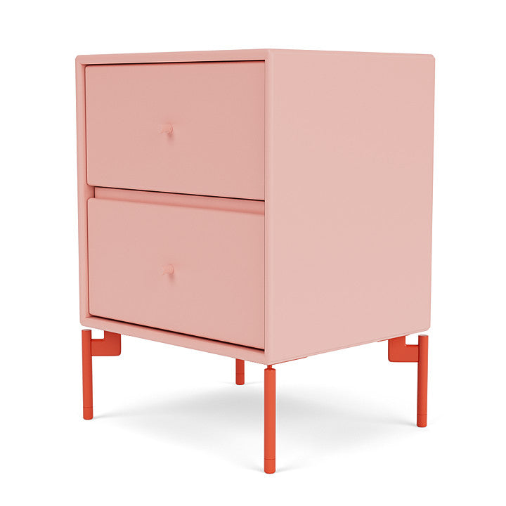Módulo de cajón de deriva de Montana con piernas, rubí/rosa