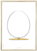 Brainchild The Egg Design Sketch Poster Frame Made Of Brass Colored Metal 50x70 Cm, White Background