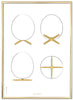 Brainchild The Egg Design Sketches Poster Frame Made Of Brass Colored Metal A5, White Background