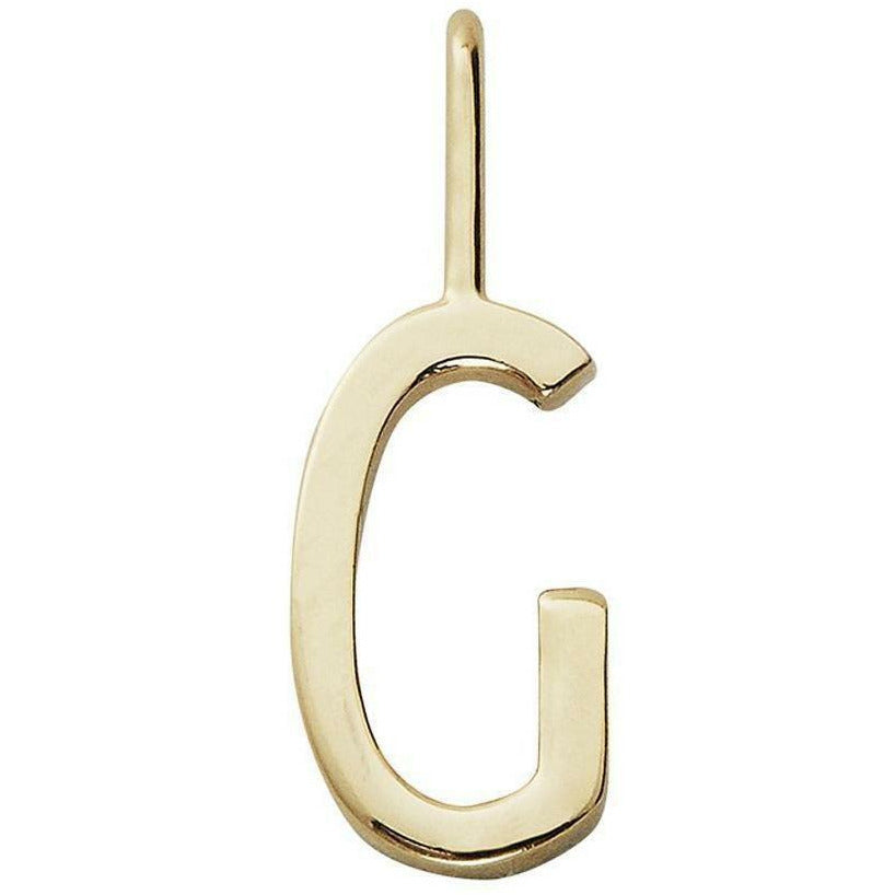 Design Letters Buchstaben-Anhänger A Z 10 Mm, Gold, G