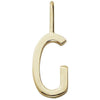 Lettere di progettazione Lettere ciondoli a z 10 mm, oro, g