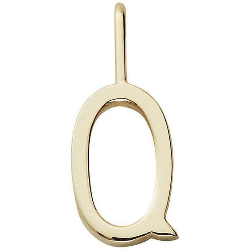 Design Letters Bogstaver pendel a z 10 mm, guld, q