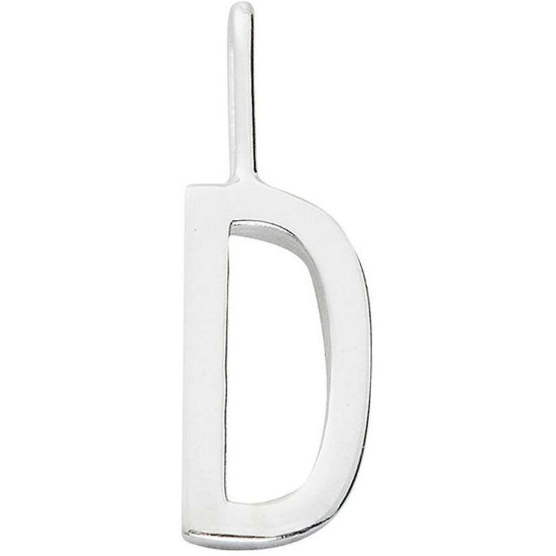 Design Letters Lettres Pendentif A Z 10 mm, argent, D