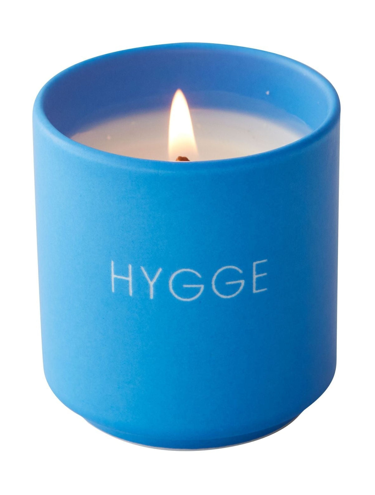 Design Letters Bougie parfumée confortable, bleu cobalt