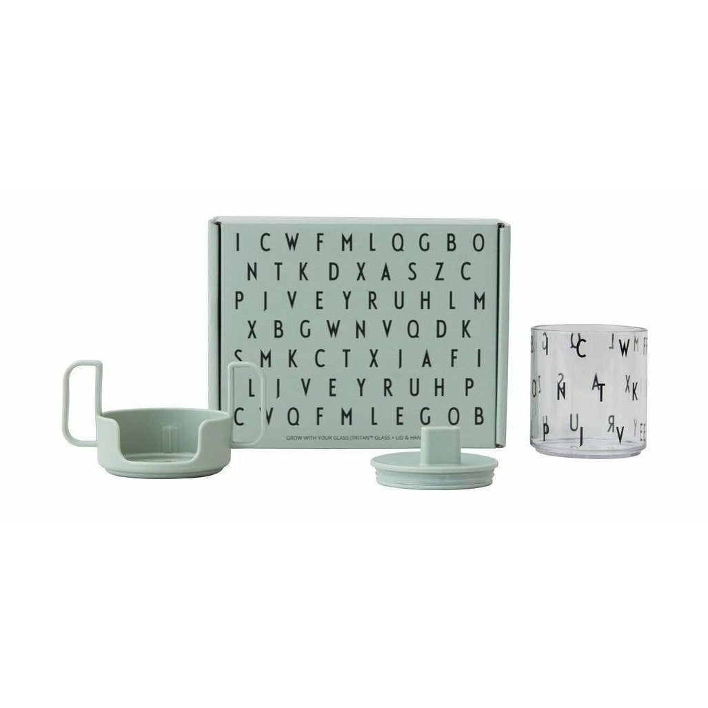 Design Letters Grow With Your Cup Set Melamine, Green
