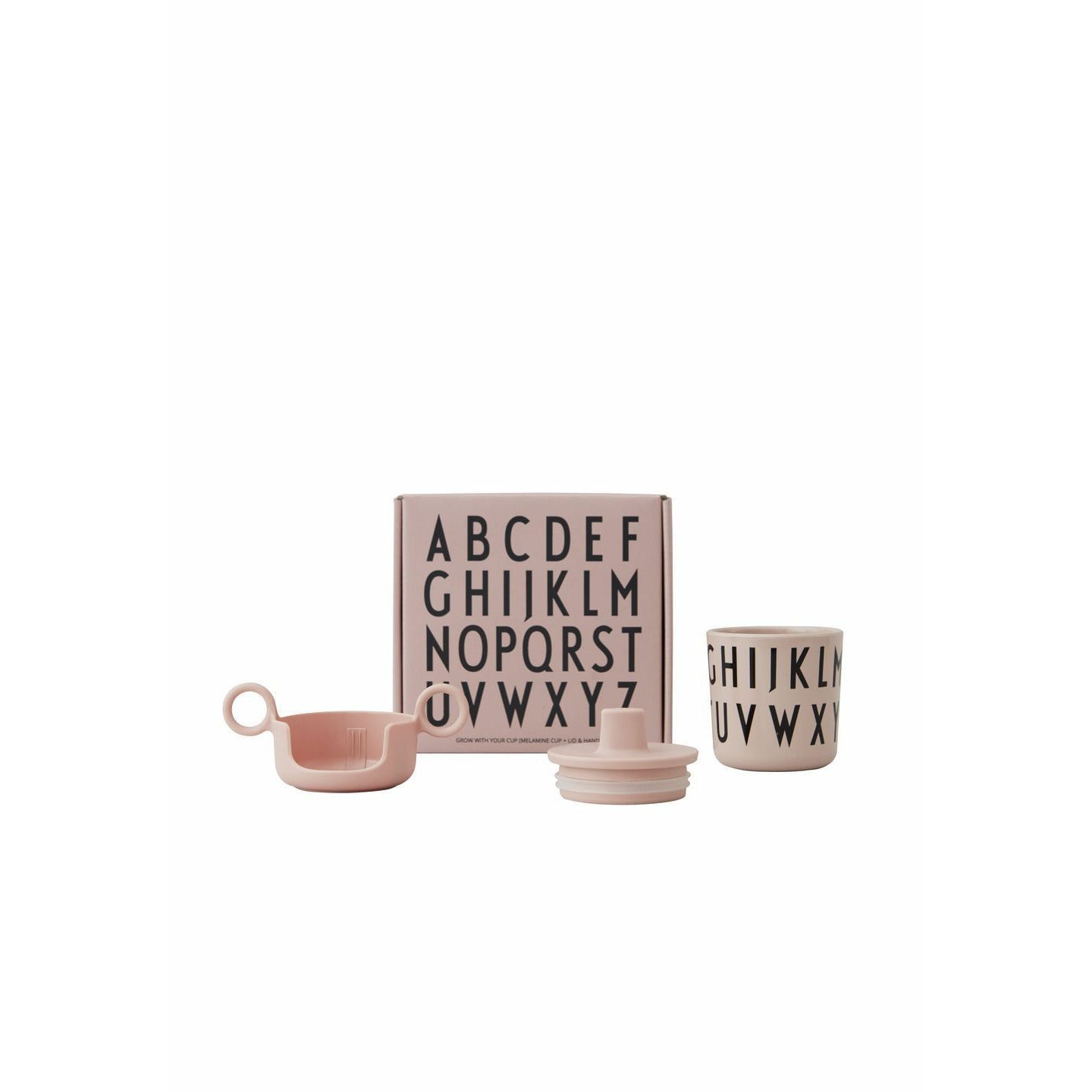 Design Letters Grow With Your Cup Set Melamine, Nude