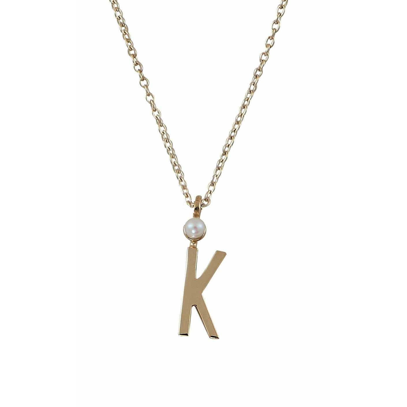 Design Letters Halskette aus reinem Gold, K