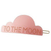 Design Letters Iconic Hair Clip, To The Moon, Pink