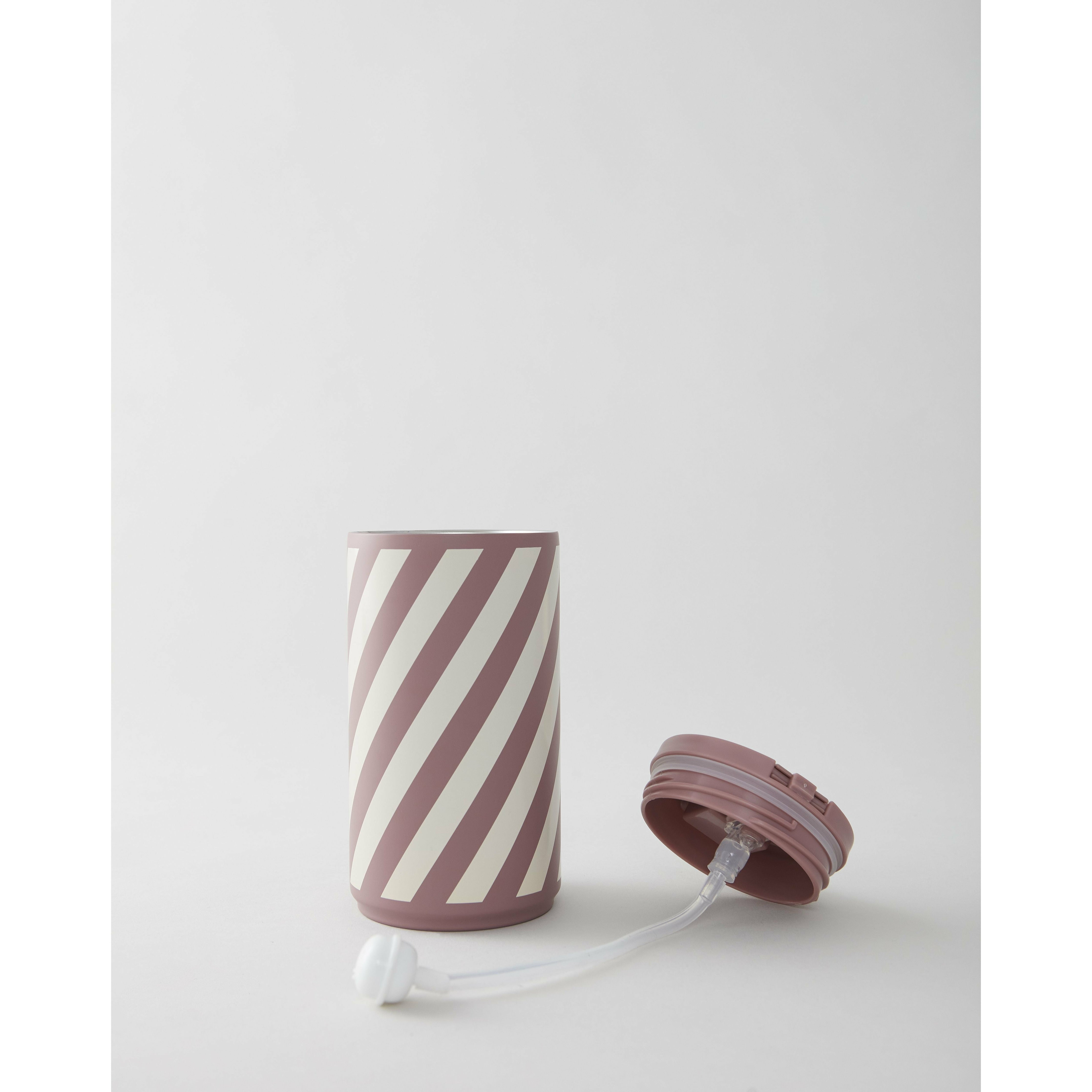 Design Letters Barnens termiska mugg 350 ml stripe aska Rose 4037C, Ash Rose