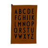 Design Letters Klassinen teepyyhesarja 2, ruskea