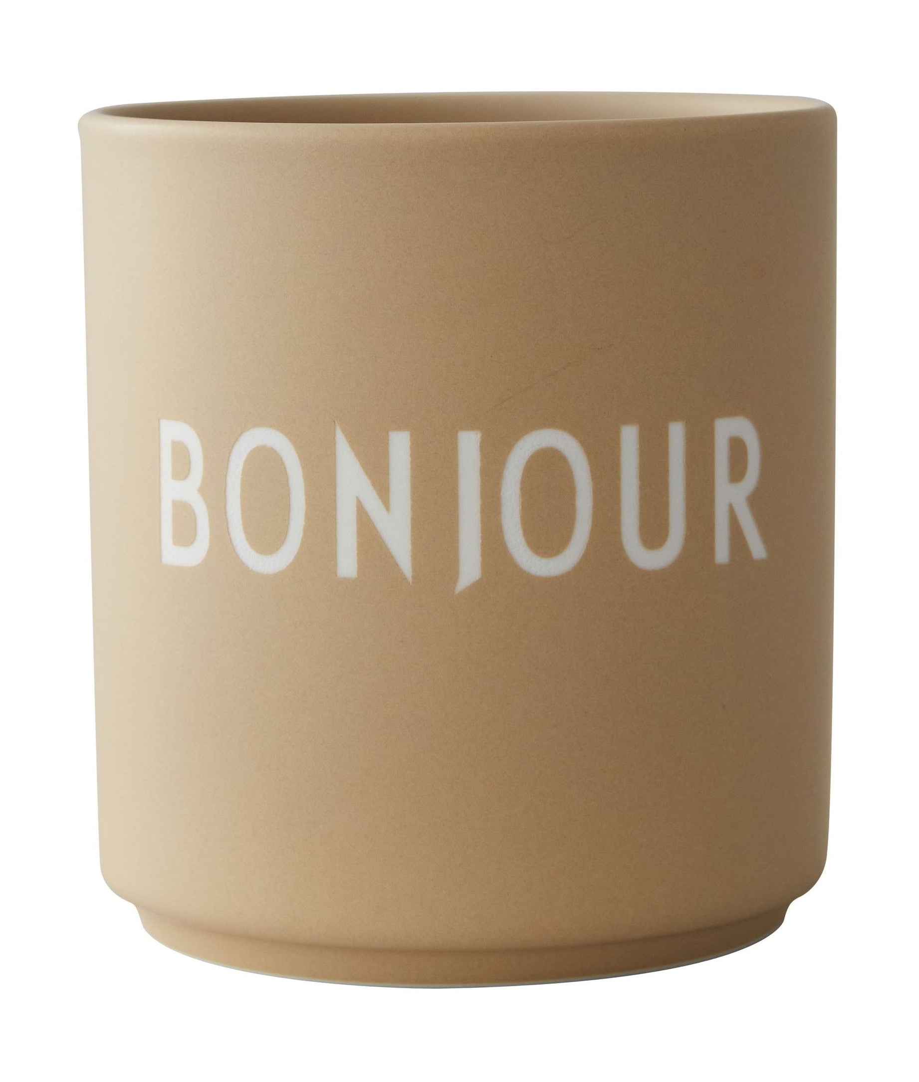 Design Letters Favoritt krus Bonjour, beige