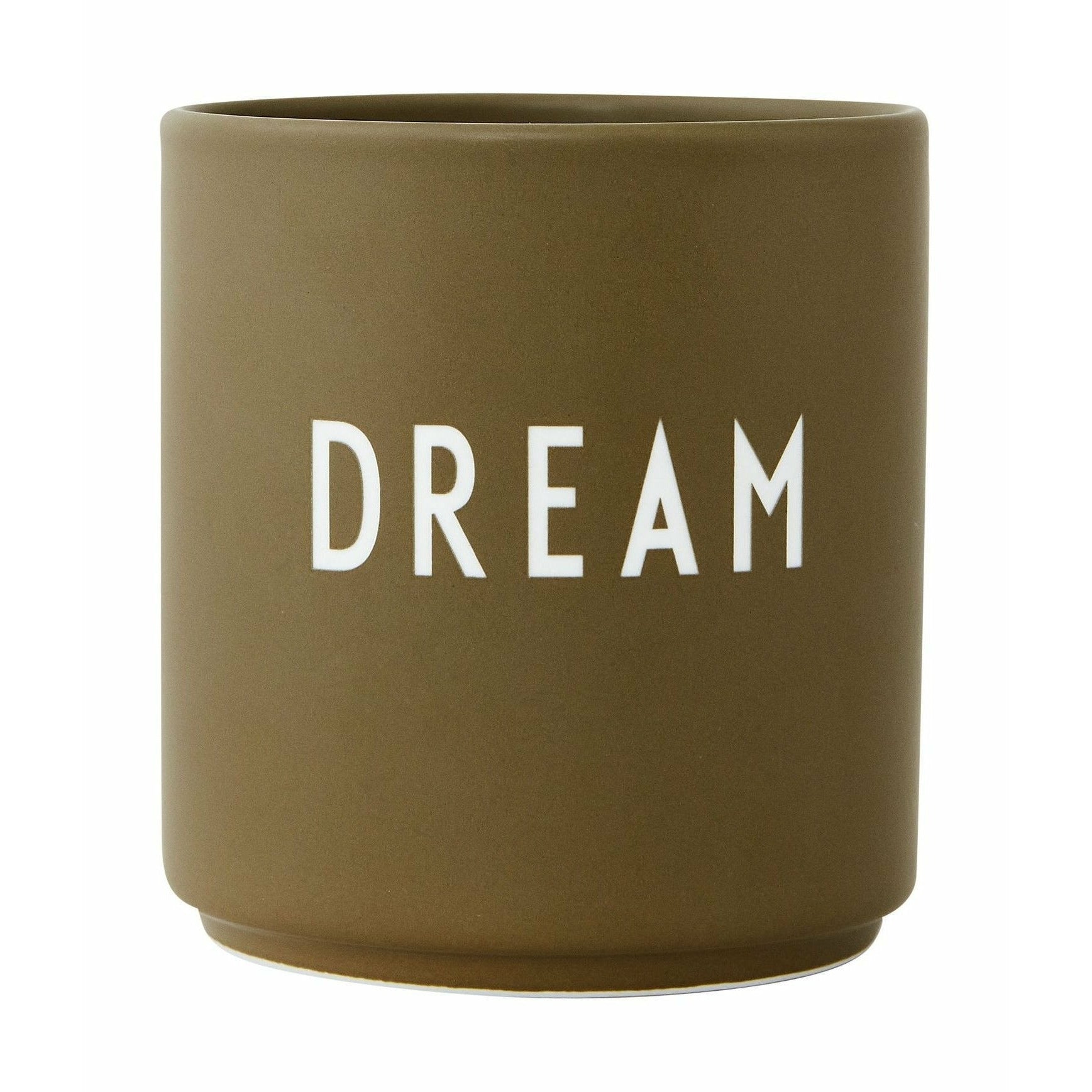 Uppáhalds Mug Dream Design Letter, Olive Green