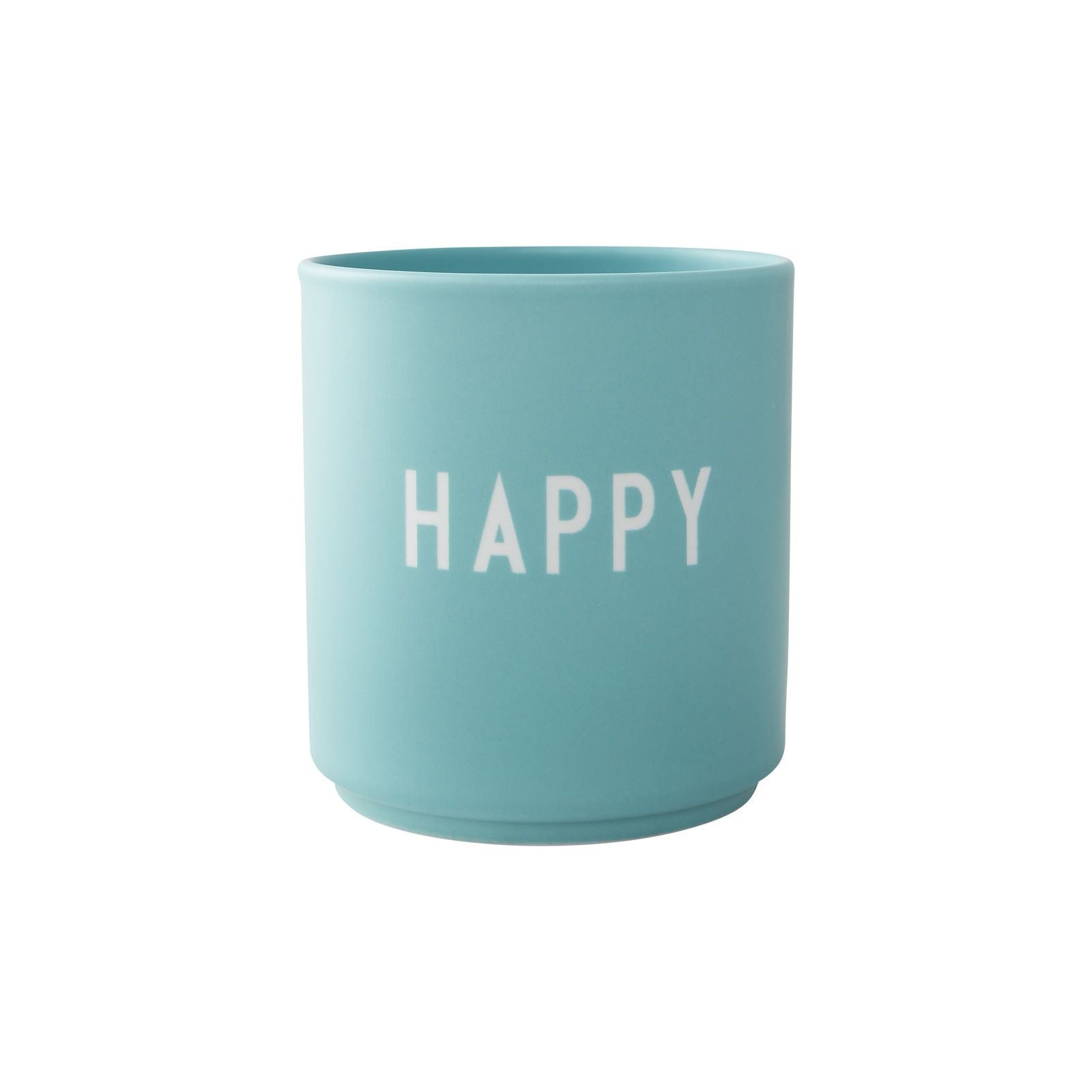 La tazza preferita di Design Letter Happy, Aquamarine Blue