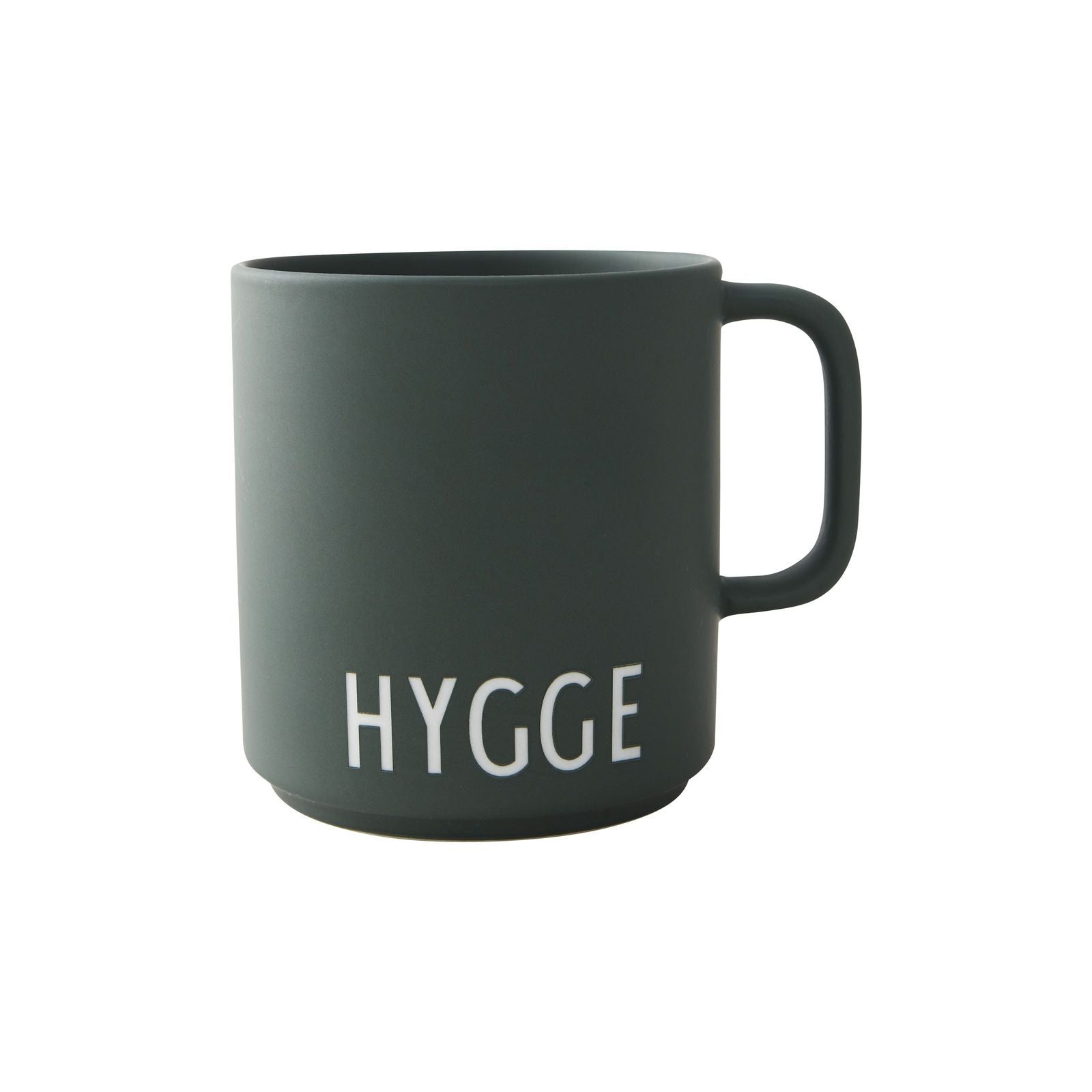Design Lettere Mug una tazza preferita con Hand Hygge, verde scuro