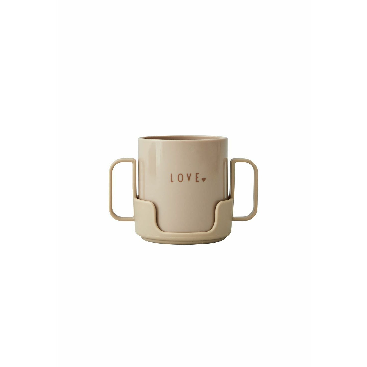 Design Letters Mini Mug préférée Beige, amour
