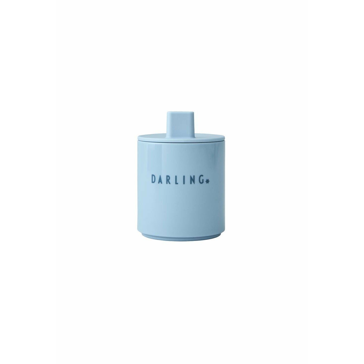 Letras de diseño mini taza favorita azul claro, cariño