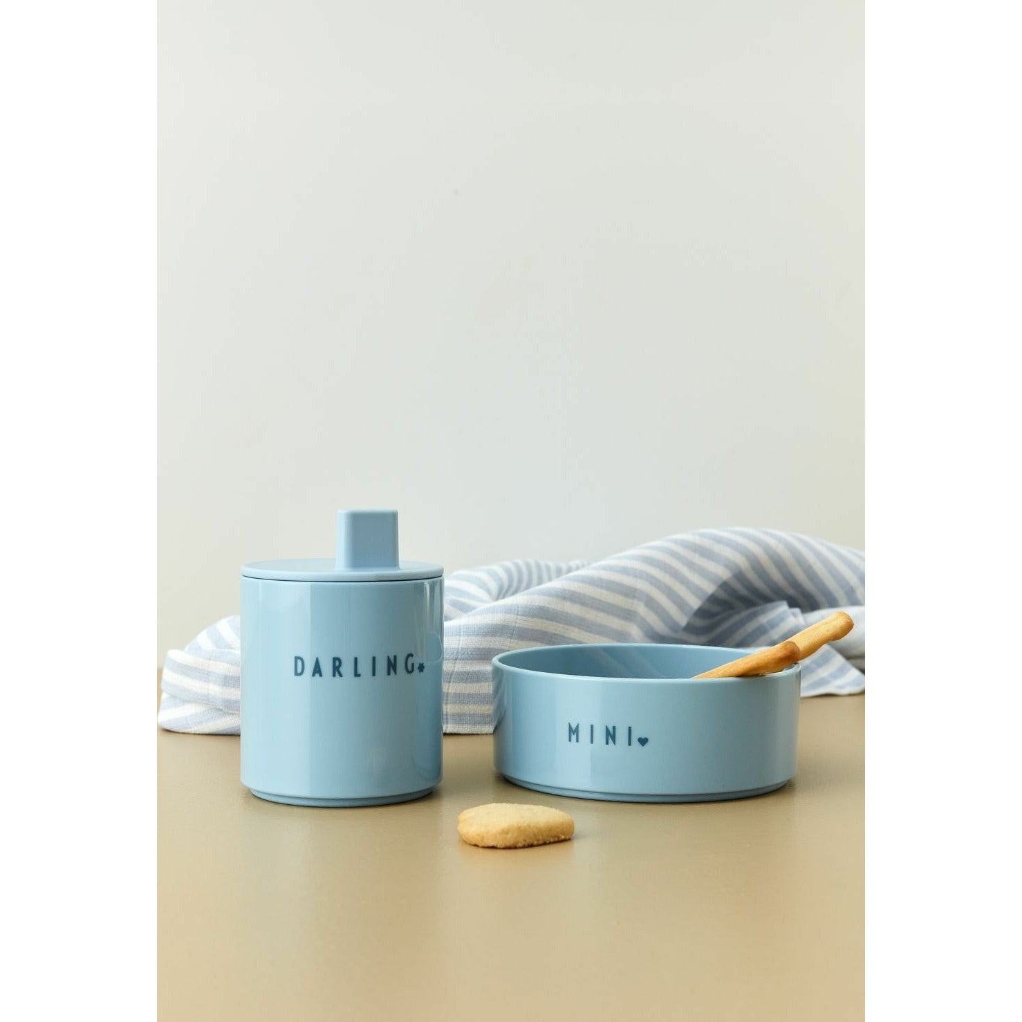 Design Letters Mini tasse préférée bleu clair, chérie