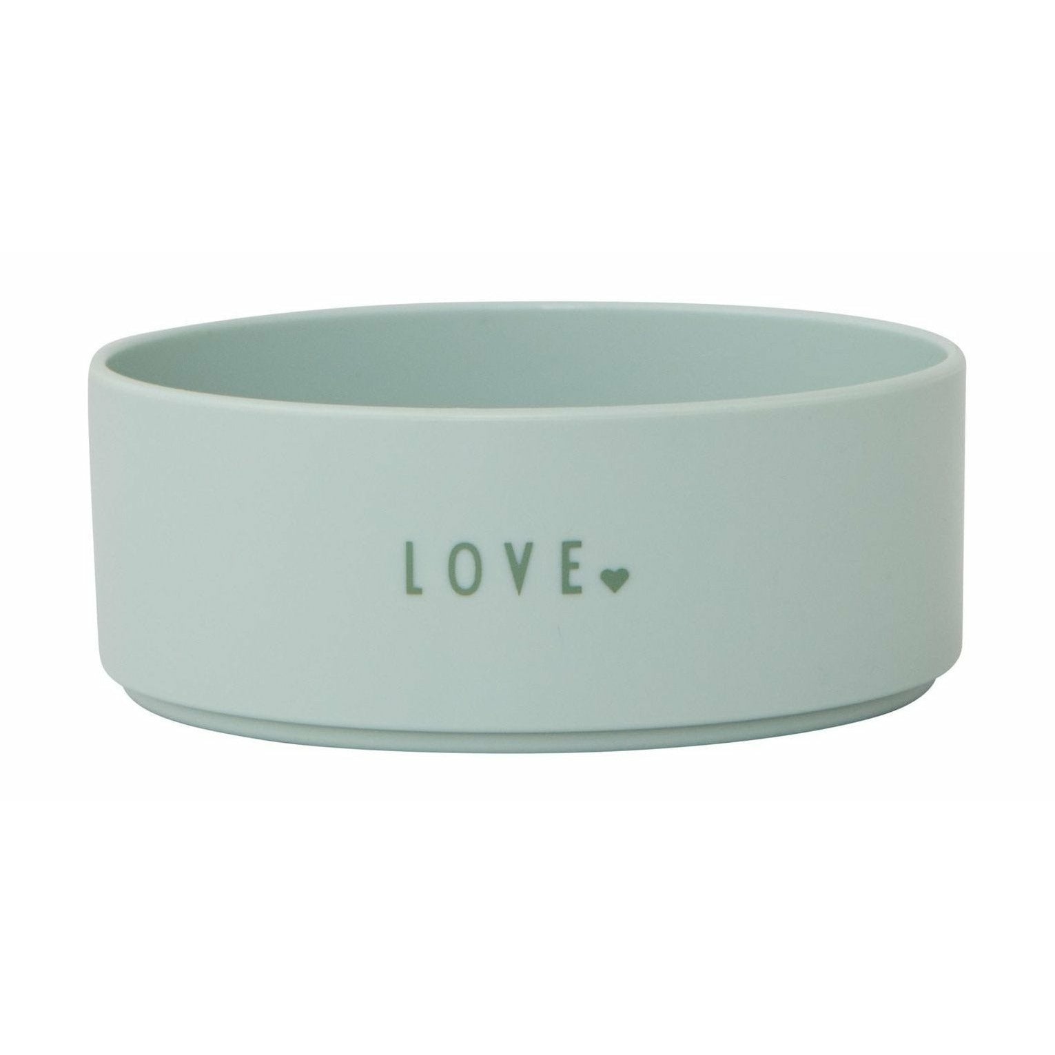 Design Letters Mini Favoriete Bowl Tritan Love, Green