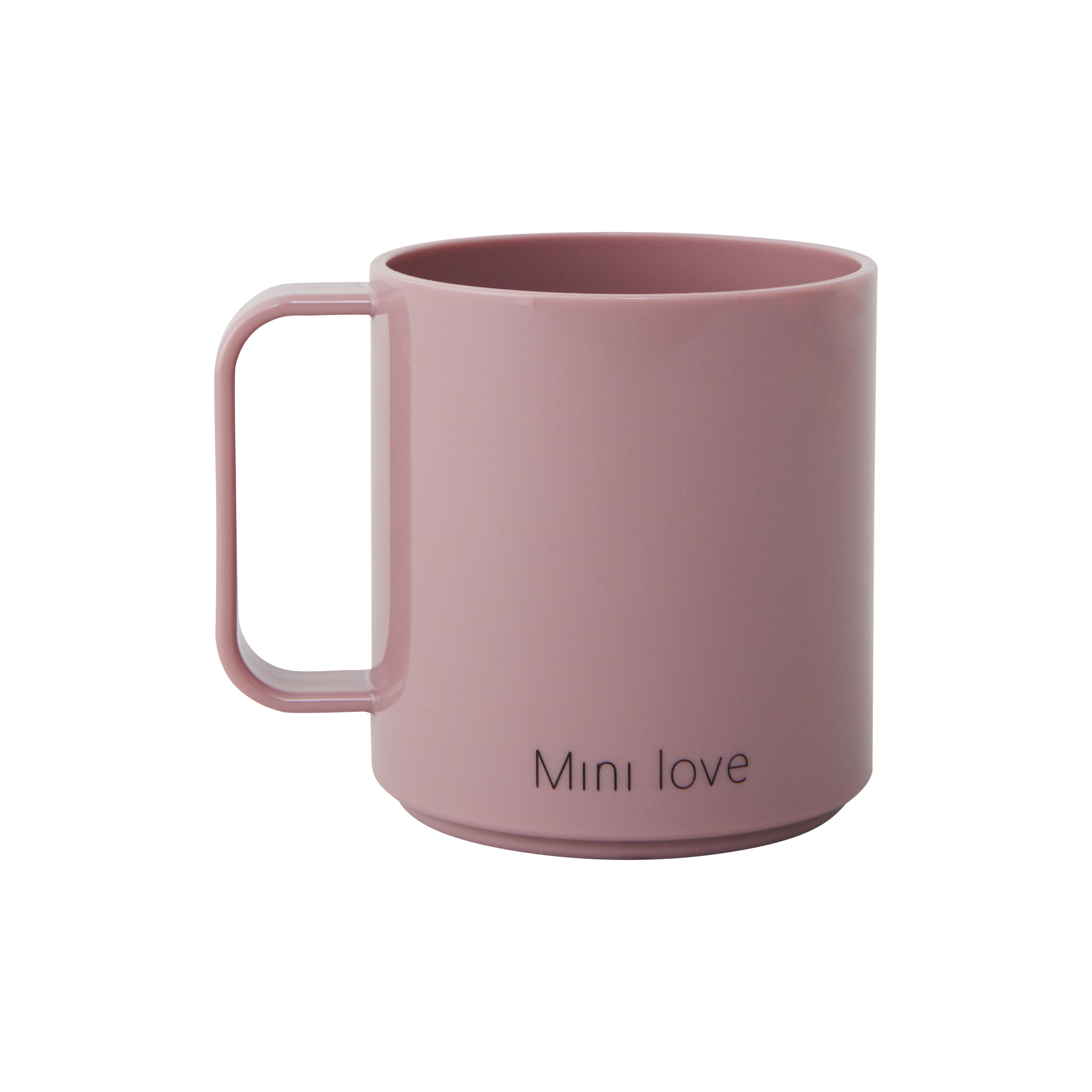 Design Letters Mini tasse d'amour avec poignée, rose